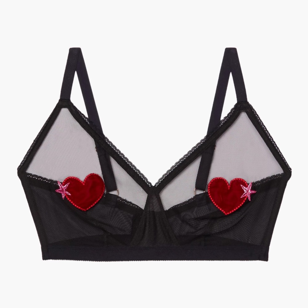 Savage x Fenty Curve / Plus Hearts Half Cup Bralette